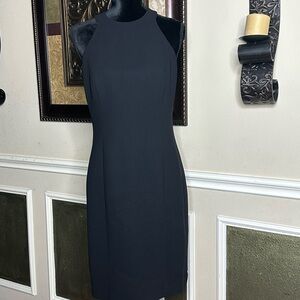 Jones New York Black Sleeveless Dress • Size 8 • Racerback Style